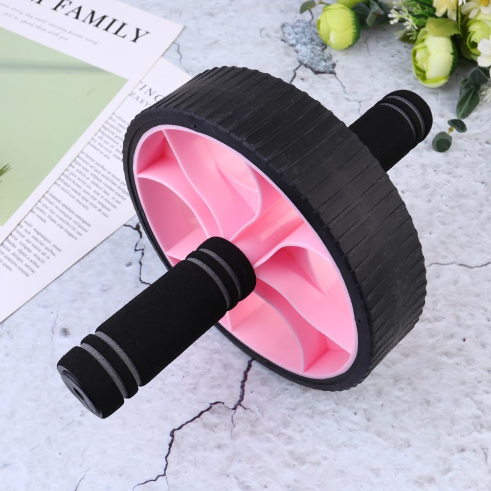 Outanaya Ab Roller Abdominal Wheel Core Training Fitness Equipment Lightweight Portable Exercise Wheel for Home Workout 9.84X6.81X1.69 Inches Build Abs Burn Calories