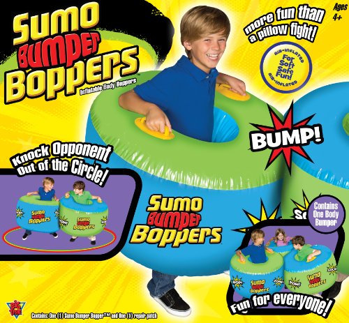 Socker Boppers Sumo Bumper Boppers Belly Bumper Toy, One Bopper and Repair Patch, Kids get Active and Silly, Air inflated Fun, More Fun Than a Pillow Fight, Great for Agility-Balance-Coordination