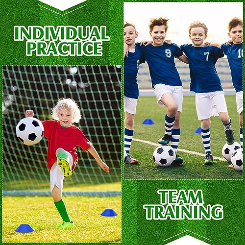 Hanaive Mini Soccer Cones for Agility Drills, 5 Inch - color: Lake Blue