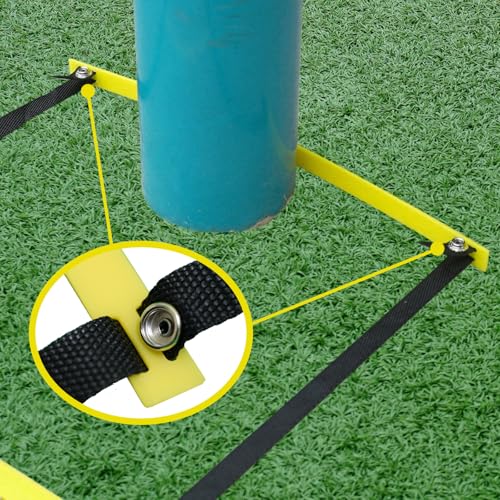 20ft Adjustable Agility Ladder with Carry Bag – Football Training Equipment & Speed Ladder for Soccer, Basketball – Agility Training Equipment for Footwork Drills (2Pack)