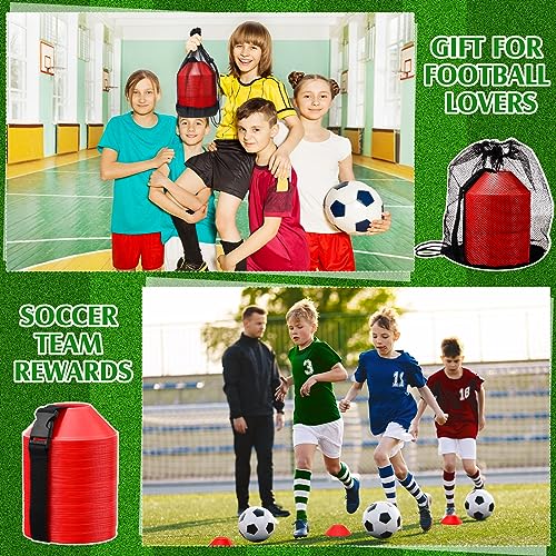 Hanaive Mini Soccer Cones for Agility Drills, 5 Inch - color: Red