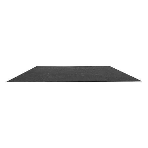 VEVOR 0.4Inch 96sq.ft 24 Tiles Gym Flooring for Home Gym, Rubber Top with High Density EVA Foam, 24 x 24In Gym Floor Exercise Equipment Mats, Interlocking Gym Mats, Puzzle Workout Mats, Black & Gray