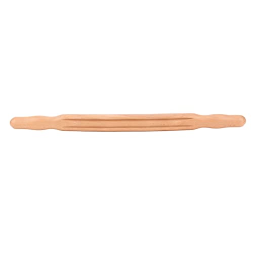 Beech Roller Stick With Double Row 20 Beads Versatile Double Sided Roller Stick for Relaxation Tension Relief Ideal for Sports Recovery And Self Care