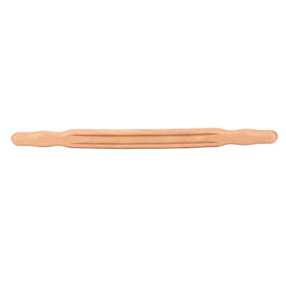 Beech Roller Stick With Double Row 20 Beads Versatile Double Sided Roller Stick for Relaxation Tension Relief Ideal for Sports Recovery And Self Care