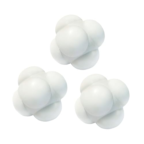 GSE Sports Reaction Balls for Field Training, Agility Trainer for Baseball - color: White, style: 3-Pack