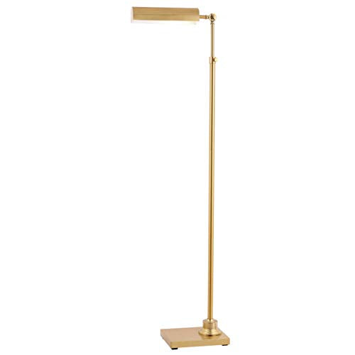 SAFAVIEH Lighting - Renla 55-65-Inch Adjustable Floor Lamp - Brass - Modern Extendable Bar Design - Task Reading Lamp for Living Room, Bedroom - LED Bulb Included (FLL4072A)