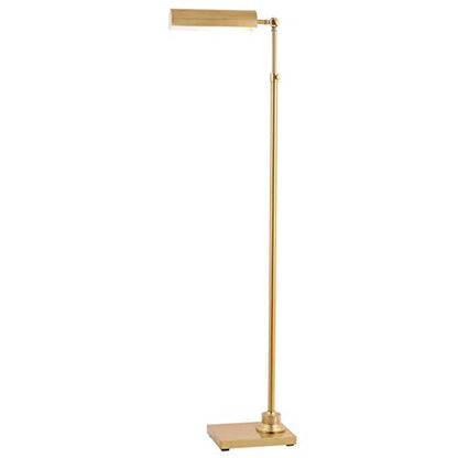 SAFAVIEH Lighting - Renla 55-65-Inch Adjustable Floor Lamp - Brass - Modern Extendable Bar Design - Task Reading Lamp for Living Room, Bedroom - LED Bulb Included (FLL4072A)