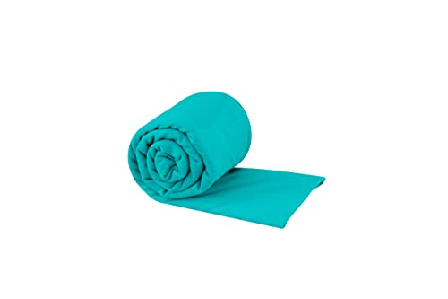 Sea to Summit Portable Pocket Towel for Camping, Gym, and Travel - color: Baltic Blue, style: Large