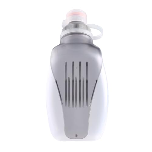 Running Water Bottles Flask BPA Free Leakproof Hydration Vest Packs Waist Belt Replacement for Triathlon Marathon Hiking Cycling Climbing Runner - color: #1 250ml/8.5oz with Clip