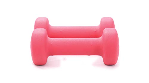 FIT Neoprene Dumbbells (Pairs & Sets) - color: f) RED - 4LB - PAIR
