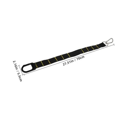 TOYANDONA Weighted Training Straps for Sled Pulling and Endurance Training with Adjustable Length, Portable and Comfortable Nylon and Iron Harness for Fitness Exercises and Squats