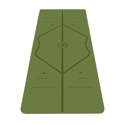 Liforme Travel Yoga mat – Patented Alignment System, Warrior-Like Grip, Non-Slip, Eco-Friendly, Ultra-Lightweight and Sweat Resistant, Made with Natural Rubber