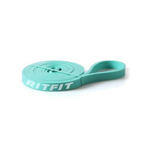 RitFit Pull Up Assist Band - Premium Resistance Band for Pull Up Assistance, Resistance Training, Body Stretching, Powerlifting, Mobility Training - color: Aqua