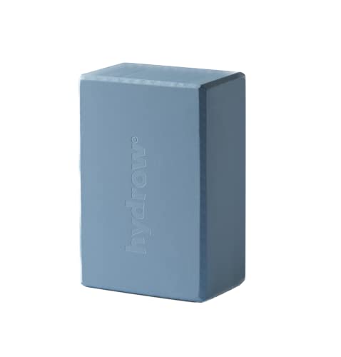 Hydrow Yoga Blocks - Supportive & Lightweight EVA Foam for Yoga, Pilates, Meditation, 9 x 6 x 4 inches, Blue