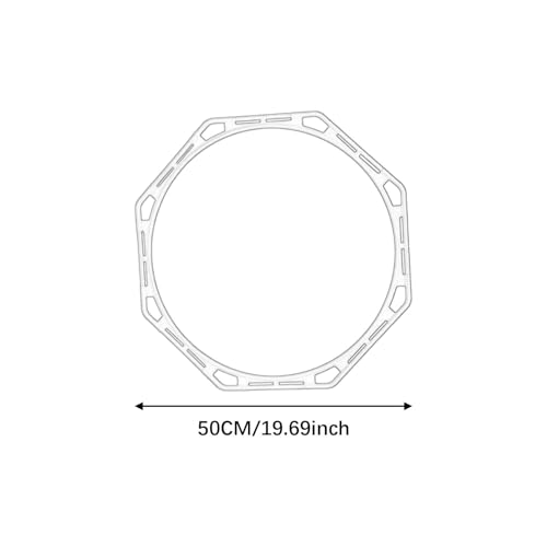 Set of 5 Agility Rings 19.69inch for Football Training and Outdoor Activities