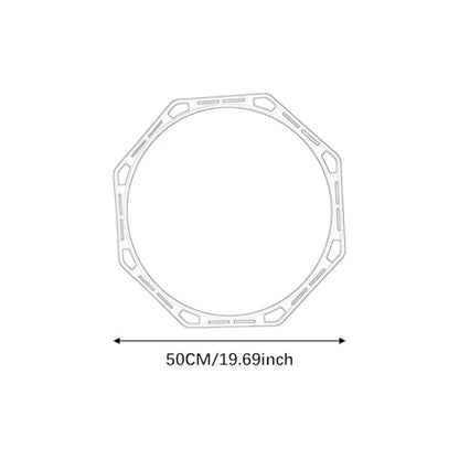 Set of 5 Agility Rings 19.69inch for Football Training and Outdoor Activities