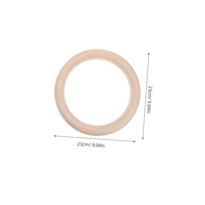 Abaodam Wooden Gymnastics Rings with Adjustable Straps Indoor Fitness Gear for Bodyweight Training Strength Building and Flexibility Enhancement Versatile Gym Equipment for Home Workouts