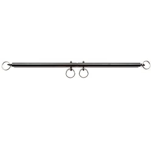 Adjustable 2 PCS 3 in 1 Spreader Bar Adjustable Straps Sports Aid Training Fitness Kit Workout Bar with Fur Flocking Storage Bag - style: Black