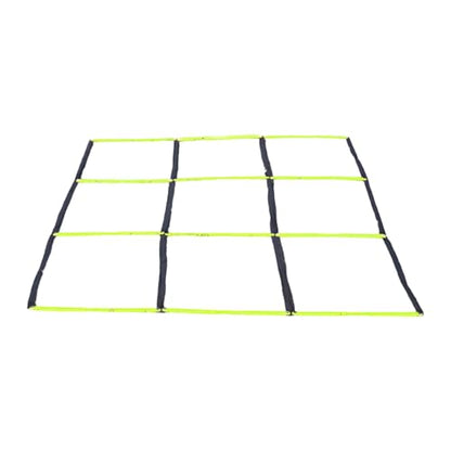 Multifunctional 9 Grids Agility Ladder for Sports Training Fitness and Footworks Drill Agility Train Ladder Enduring - color: Green