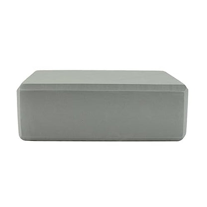 BESTonZON 2pcs Eva Yoga Blocks High Density Rectangular Support Cushion for Stability and Balance Eco-friendly Non-slip Yoga Accessories Grey