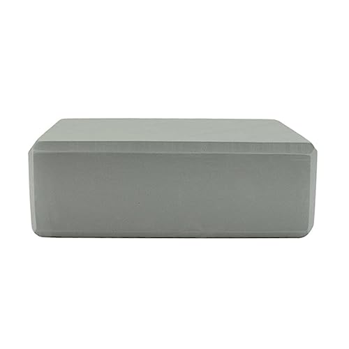 BESTonZON 2pcs Eva Yoga Blocks High Density Rectangular Support Cushion for Stability and Balance Eco-friendly Non-slip Yoga Accessories Grey