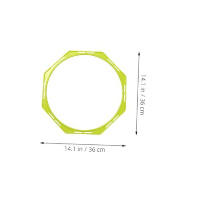KICHOUSE Agility Rings Training Set 4-Piece Soccer Agility Circles Footwork Training Kit Sports Equipment Pp Material Bright