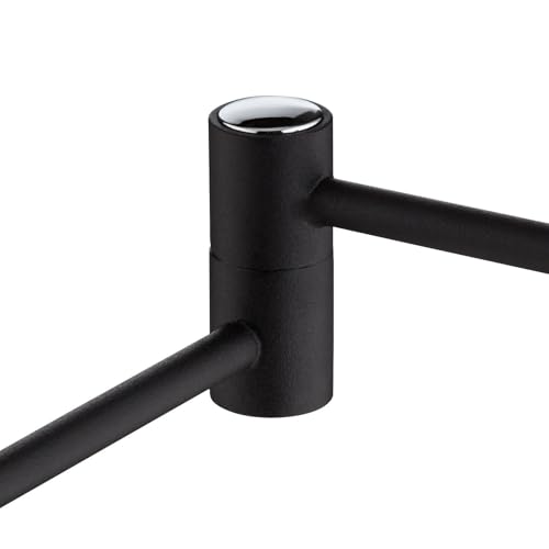 Sparta Adjustable Black Pharmacy Swing Arm LED 49 1/2" Tall Floor Lamp