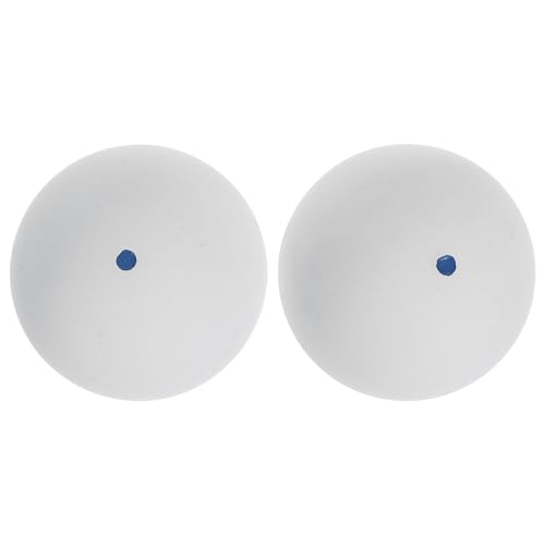 Ciieeo Single Dot Rubber Squash Balls 2pcs for Beginner Training Hand-Eye Coordination Reaction Trainer Indoor Bounce Practice Balls