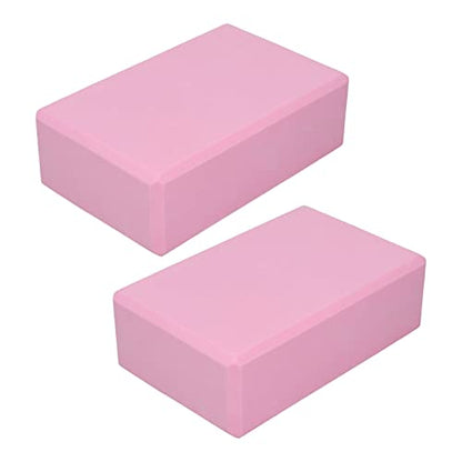 2PCS Yoga Block for Yoga Pilates Meditation Nonslip Appearance Provides Stability Nonslip EVA Yoga Blocks