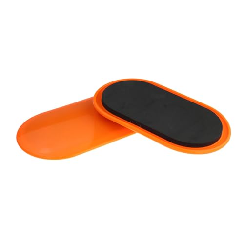 Core Sliders 2-Piece Set, Ab Pads for Beginner Home Workout, Portable Lightweight Sliding Discs for Gym & Dance - color: Orange