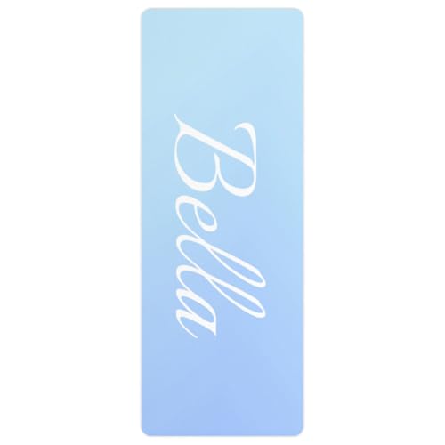 Custom Name Yoga Mat,Personalized Travel Yoga Exercise Mat,Non Slip,Perfect for Kids & Adults,Gradient Color D Series - color: Style 3