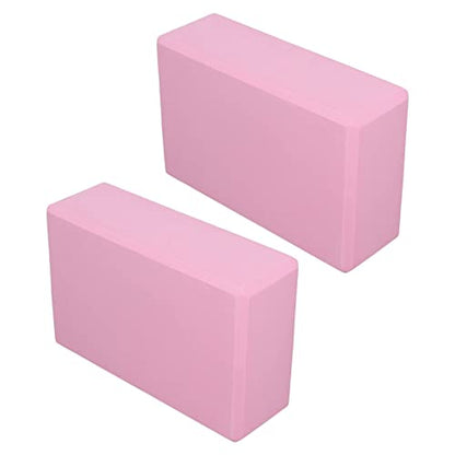 2PCS Yoga Block for Yoga Pilates Meditation Nonslip Appearance Provides Stability Nonslip EVA Yoga Blocks