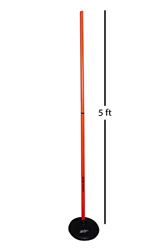 Speed and Agility Turf Training Poles (Orange)