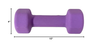 Neoprene Coated Dumbbell Hand Weight Set - style: 5-Pound, Set of 2