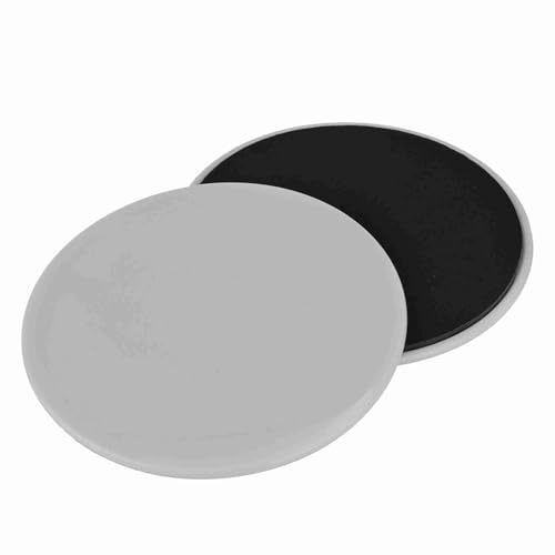 GOWENIC Fitness Sliding Discs, Discs for Core Workout, 2PCS Exercise Slider for Full Body Workout, Pink Home Gym Equipment for Carpet & Hardwood - color: Gray