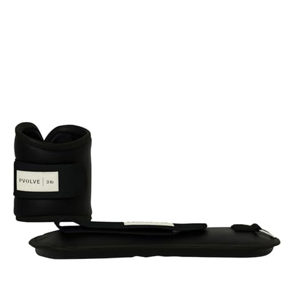 Pvolve Adjustable Ankle Weights for Men & Women, Wrist or Ankle Weights, Tone and Sculpt Your Body, Legs & Core, Used for at Home Workouts, Walking, Dancing or Pilates, 1 Pair