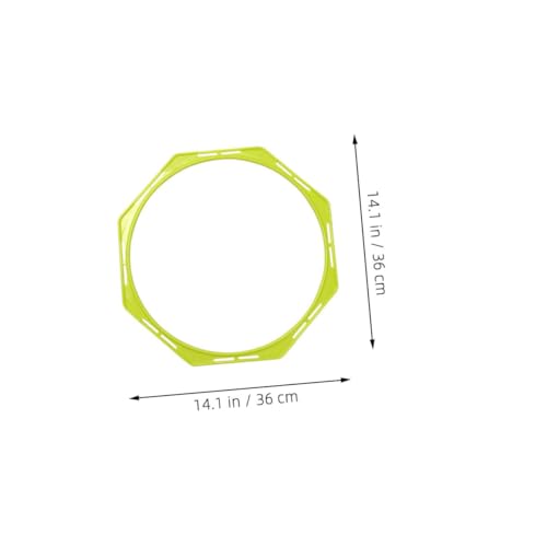 POPETPOP 4 Pack Speed Agility Training Set Multi-Functional Training Agility Rings Soccer Hurdles Circles Workout Rings Soccer Gear