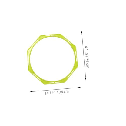 POPETPOP 4 Pack Speed Agility Training Set Multi-Functional Training Agility Rings Soccer Hurdles Circles Workout Rings Soccer Gear
