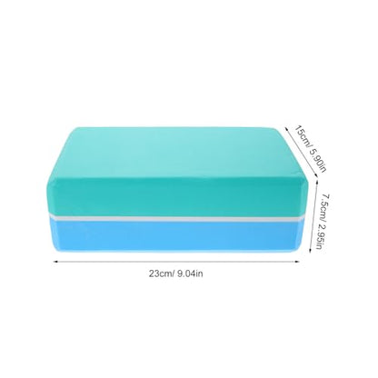 2pcs Blue Yoga Blocks: Non Slip Blocks Non Slip Foam Bricks Anti Tilt Lightweight High Density Yoga Accessories For Sports Meditation Fitness Stretching Toning