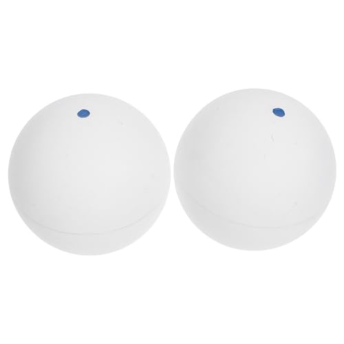 Rubber Squash Training Ball 2pcs Single Dot Bounce Balls for Beginners Hand-Eye Coordination Reaction Trainer Indoor Outdoor Squash Equipment