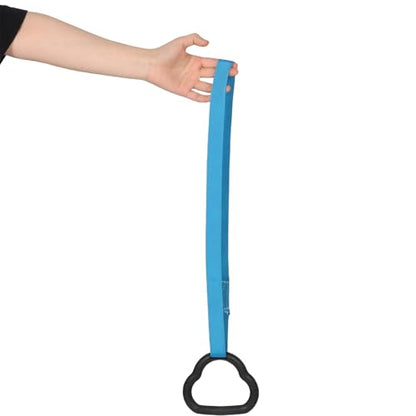 IMIKEYA Gymnastic Rings Set and Adults, Non-Slip Blue Fitness Rings with Adjustable Straps, Home Indoor Pull-up and Strength Training Equipment and Beginners