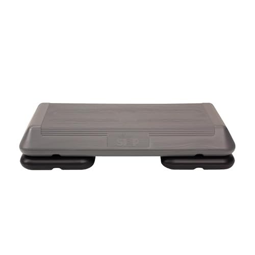 Freestyle STEP Exercise Step Platform, Circuit Size Stepper for Exercise at Home - color: Grey, style: 2 Risers