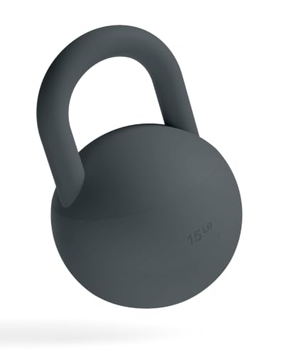 Bala Kettleball Soft Kettlebell for Women - Core & Strength Training - color: Charcoal, size: 15.0 Pounds