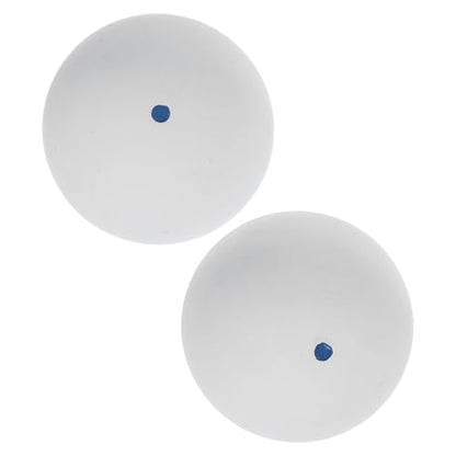 Single Dot Rubber Squash Training Balls 2pcs for Beginners, Hand-Eye Coordination Practice, Indoor and Outdoor Bounce Reaction Trainer