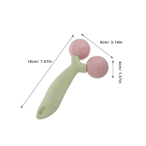 FRCOLOR Handheld Face Roller for Jawline Shaper V-Shaped Facial Massage Tool for Edema Relief, Skin Tightening Lifting