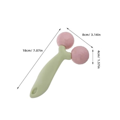 FRCOLOR Handheld Face Roller for Jawline Shaper V-Shaped Facial Massage Tool for Edema Relief, Skin Tightening Lifting