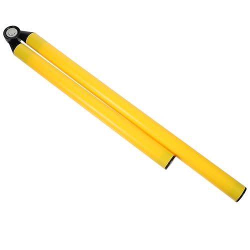 Didiseaon Foldable 2-Part Speed Agility Training Pole Yellow Football Basketball Hurdle for Field Drills