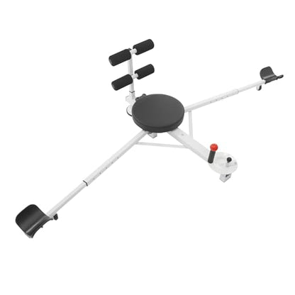 66in Leg Stretcher for Splits Training, Multi-Function Stretching Machine with Sit-Up Bar, Black Alloy Frame Foam Pads, Home Gym Flexibility Equipment
