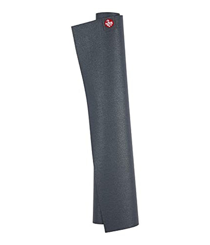Manduka eKO SuperLite Yoga Mat - 1.5mm Natural Rubber | Foldable & Travel Friendly | Soft Textured Surface | Eco-friendly - color: Charcoal, size: 71" x 24"