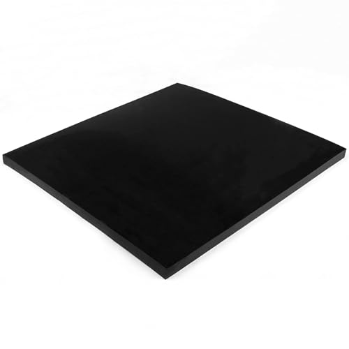 WochiTV Solid Rubber Sheets, 1/2" Thick x 12" Wide x 12" Long Neoprene Rubber Strips Rolls Perfect for DIY Gasket Material, Sealing, Liner, Shield, Padding, Mat - size: 12" W x 12" L, style: 1/2(.5") Thick